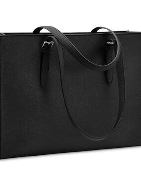 Laptop Bag for Women 15.6 Inch Waterproof Vegan Leather Computer Tote Bag Profes